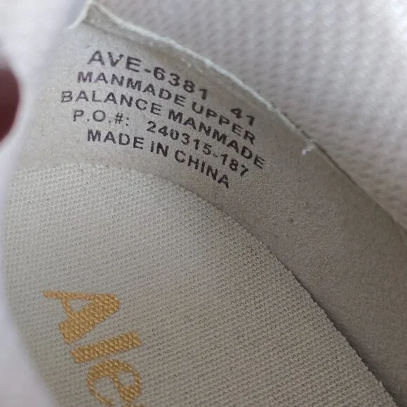 Alegria Averie Cream Sneaker Platform Tan Zippers 41 US 10.5-11 EUC - Picture 7 of 7